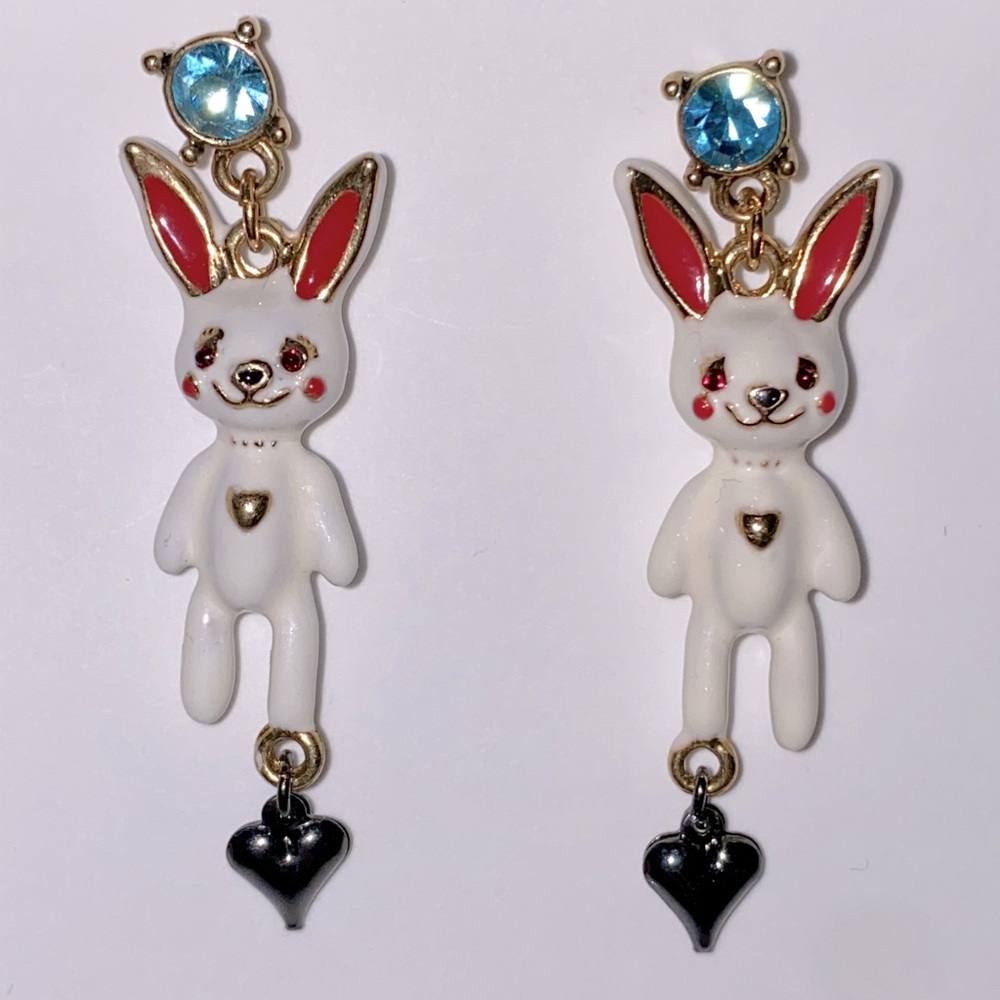 Vintage Betsey Johnson Bunny Earrings
